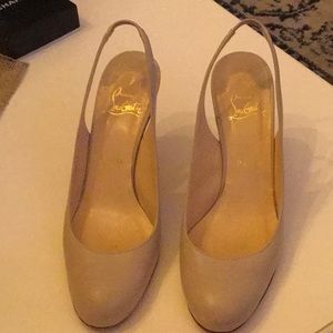 Christian Louboutin sling back Heels